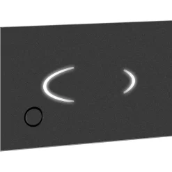 Abacus Gliss Auto Electronic Flush Plate - Manual Flush Option