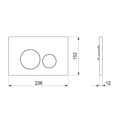 Abacus ISO Flush Plate