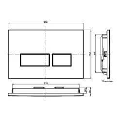 Abacus Trend Flush Plate