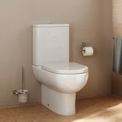 Anderson Rimless Back To Wall Close Coupled Toilet & Soft Close Seat