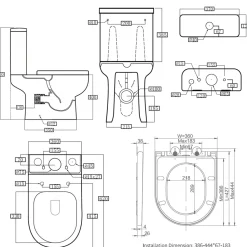 Anderson Rimless Toilet & Basin Bathroom Suite