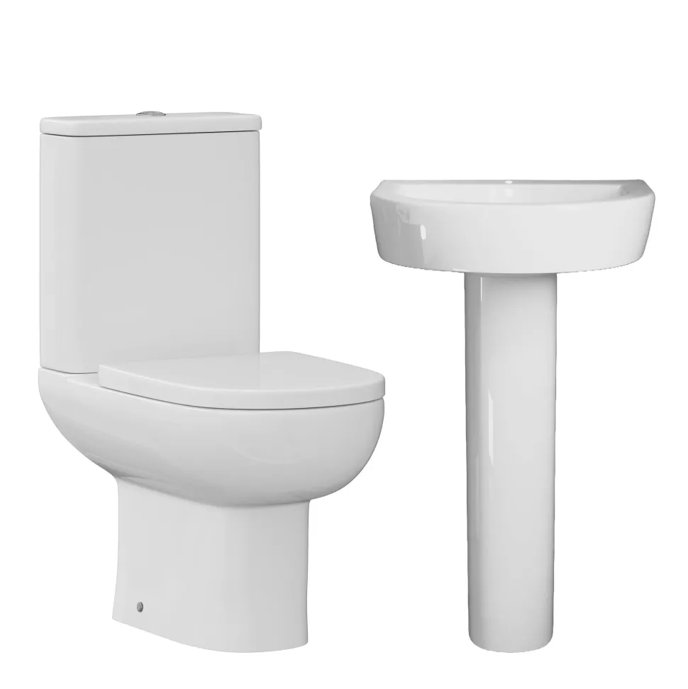 Anderson Rimless Toilet & Basin Bathroom Suite