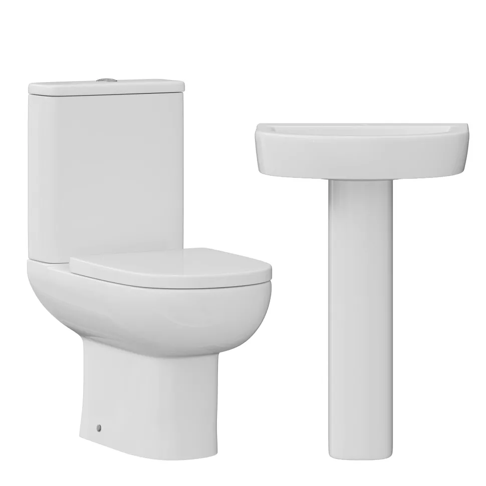 Anderson Rimless Toilet & Basin Bathroom Suite