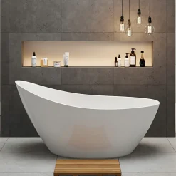 Andreia Acrylic White Freestanding Bath - 1500 x 720mm