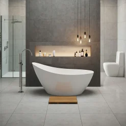 Andreia Acrylic White Freestanding Bath - 1500 x 720mm