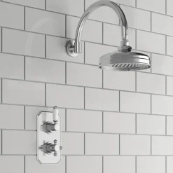 Arabella Traditional Concealed Shower Valve & Fixed Shower Head