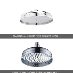 Arabella Traditional Concealed Shower Valve & Fixed Shower Head
