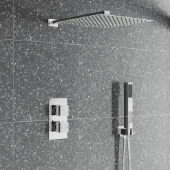 Archie Concealed Shower Valve, Fixed Shower Head & Handset