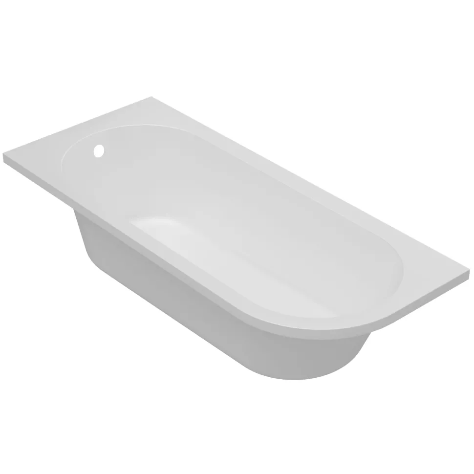 Armourcast Reinforced J-Shaped Single Ended Corner Bath & Panel - 1700mm
