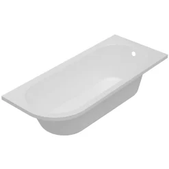 Armourcast Reinforced J-Shaped Single Ended Corner Bath & Panel - 1700mm