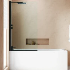 Armourcast Reinforced Keyhole Shower Bath with Shower Screen - 1700mm