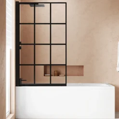 Armourcast Reinforced Keyhole Shower Bath with Shower Screen - 1700mm