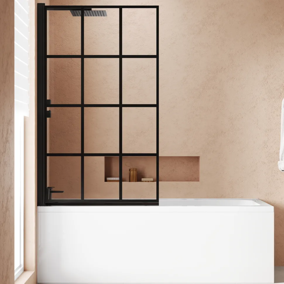 Armourcast Reinforced Keyhole Shower Bath with Shower Screen - 1700mm