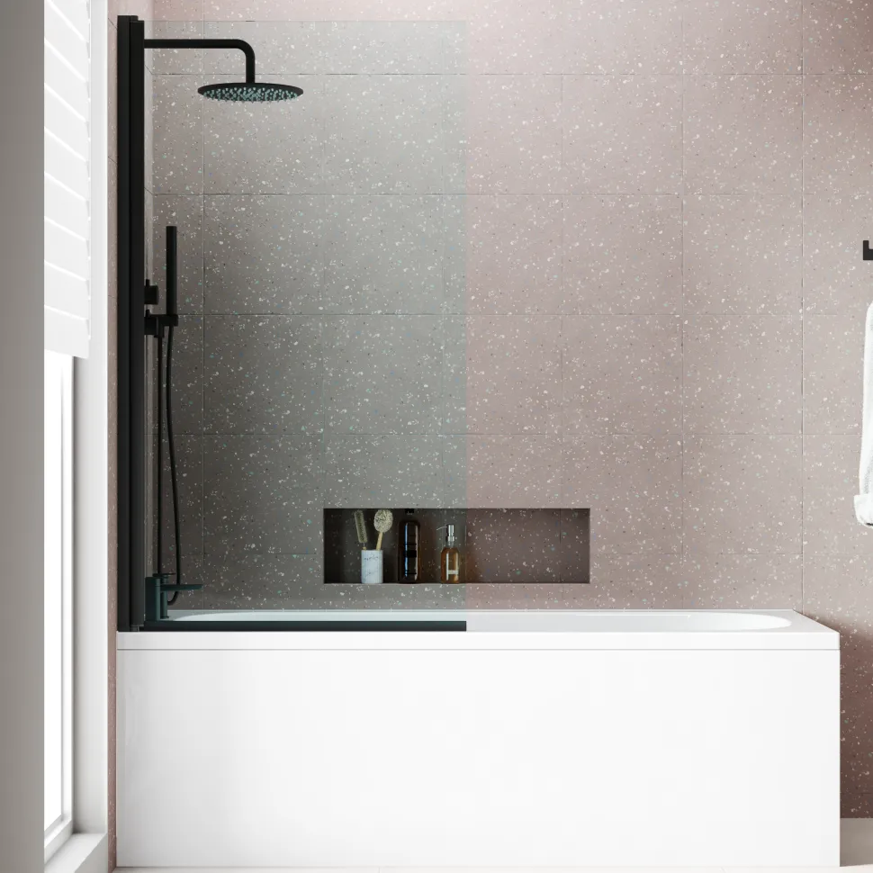 Armourcast Reinforced Single Ended Shower Bath & Shower Screen