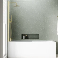 Armourcast Reinforced Single Ended Shower Bath & Shower Screen