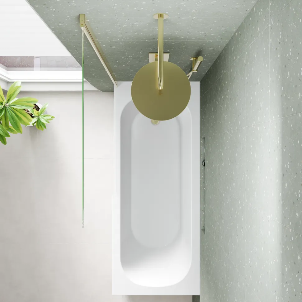 Armourcast Reinforced Single Ended Shower Bath & Shower Screen