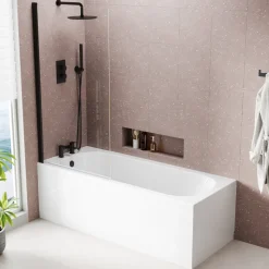 Armourcast Reinforced Single Ended Shower Bath & Shower Screen