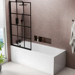 Armourcast Reinforced Single Ended Shower Bath & Shower Screen