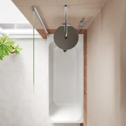 Armourcast Reinforced Slim Edge Single Ended Bath with Shower Screen - 1700mm