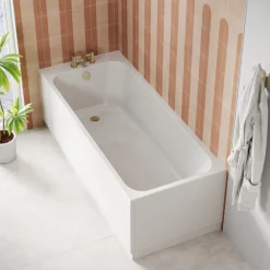 Armourcast Reinforced Slim Edge Single Ended Bath - 1700 x 700mm