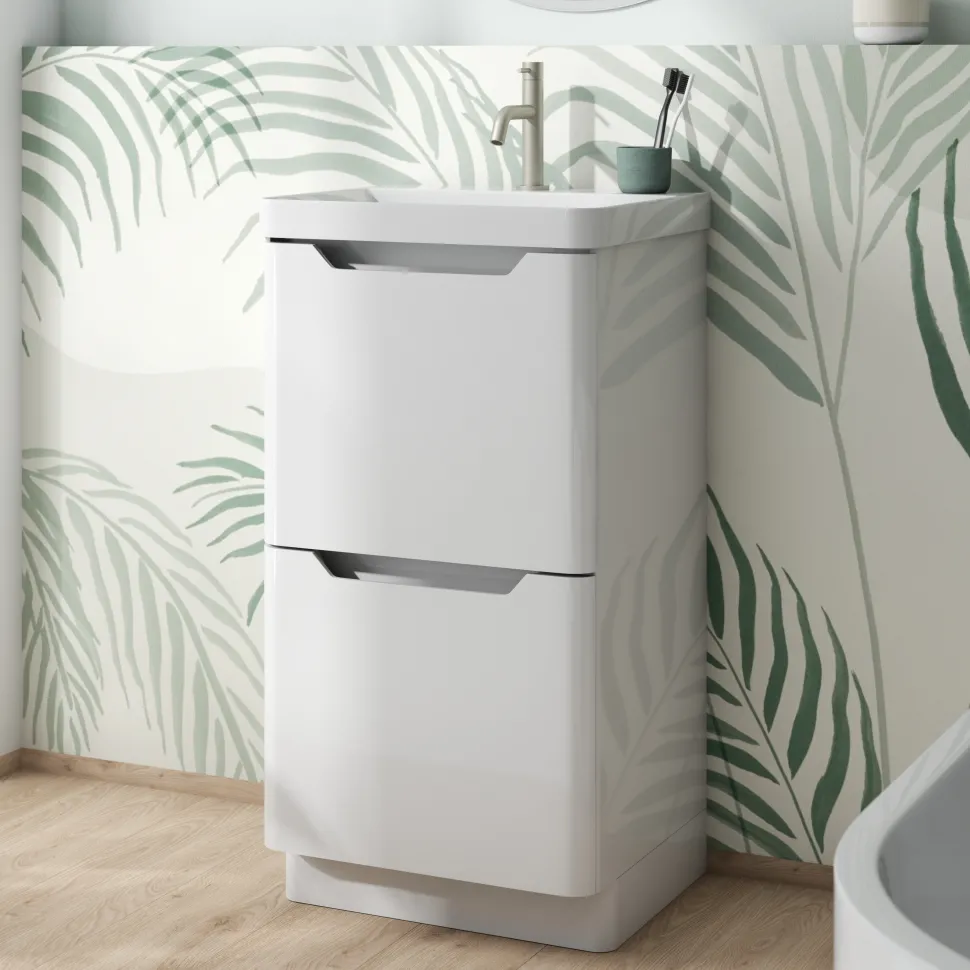 Ava 500mm Floorstanding Vanity Unit & Basin