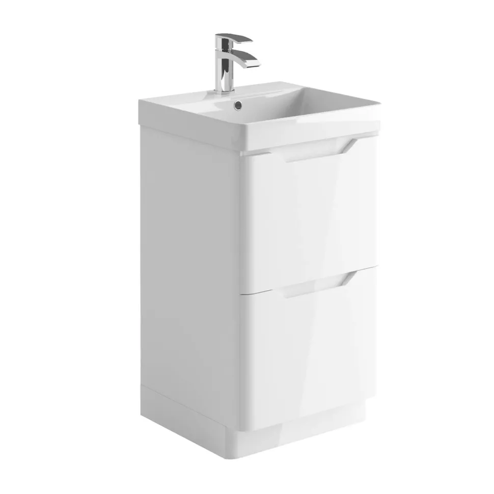 Ava 500mm Floorstanding Vanity Unit & Basin
