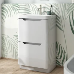 Ava 600mm Floorstanding Vanity Unit & Basin