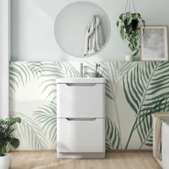 Ava 600mm Floorstanding Vanity Unit & Basin