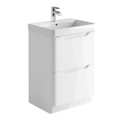 Ava 600mm Floorstanding Vanity Unit & Basin