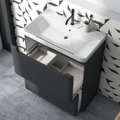 Ava 800mm Floorstanding Vanity Unit & Basin