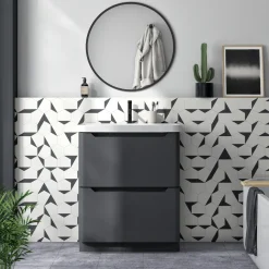 Ava 800mm Floorstanding Vanity Unit & Basin