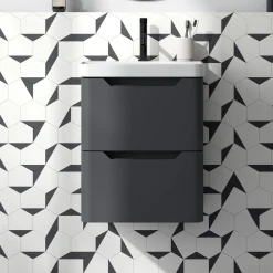 Ava 500mm Wall Hung Vanity Unit & Basin