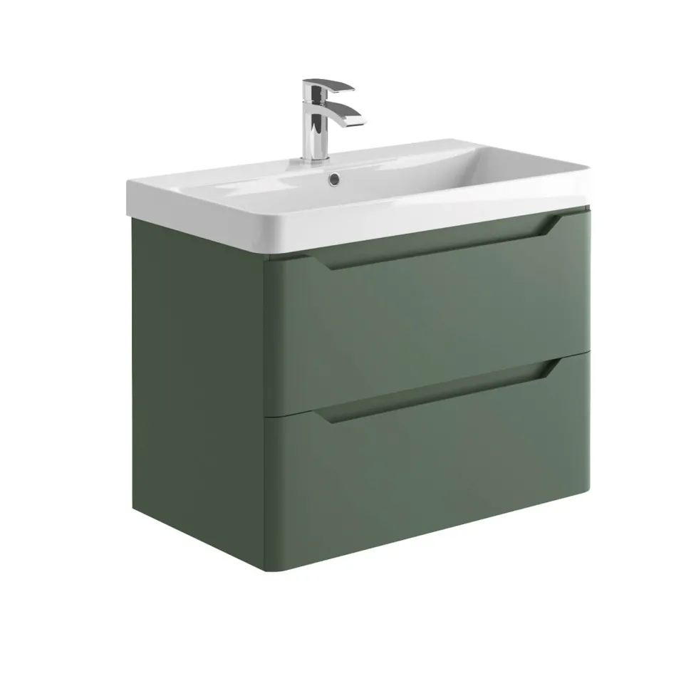 Ava 800mm Wall Hung Vanity Unit & Basin