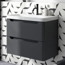 Ava 800mm Wall Hung Vanity Unit & Basin