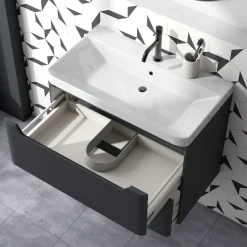 Ava 800mm Wall Hung Vanity Unit & Basin
