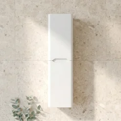 Ava 1400mm Wall Mounted Tall Storage Cabinet