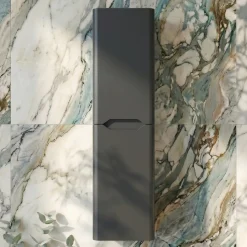 Ava 1400mm Wall Mounted Tall Storage Cabinet