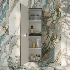 Ava 1400mm Wall Mounted Tall Storage Cabinet