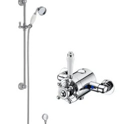 Beatrice Traditional Exposed Thermostatic Shower Valve & Slide Rail Kit