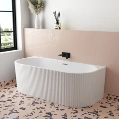 Billy Fluted Back to Wall Bath - 1700 x 780mm