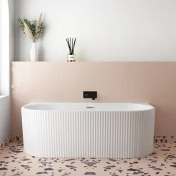 Billy Fluted Back to Wall Bath - 1700 x 780mm