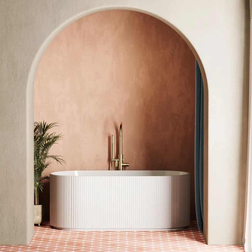 Billy Fluted Freestanding Bath - 1700 x 800mm