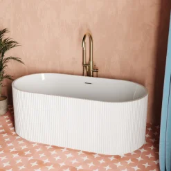 Billy Fluted Freestanding Bath - 1700 x 800mm