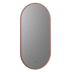 Billy LED Oval Framed Mirror with Demister Pad & Colour Change Lights - 500 x 1000mm