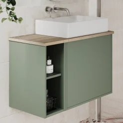 Billy 800mm Wall Hung Vanity Unit & Countertop