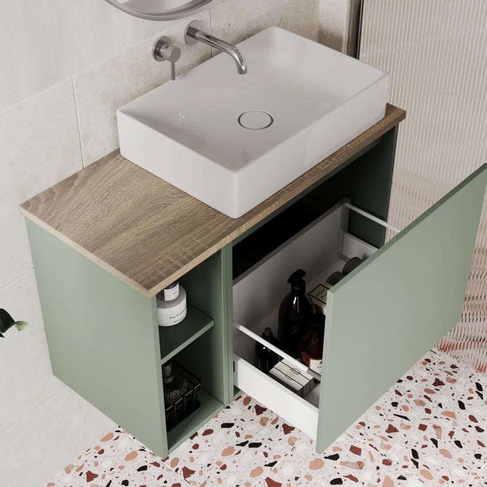 Billy 800mm Wall Hung Vanity Unit & Countertop
