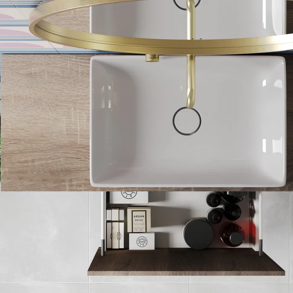 Billy 800mm Wall Hung Vanity Unit & Countertop