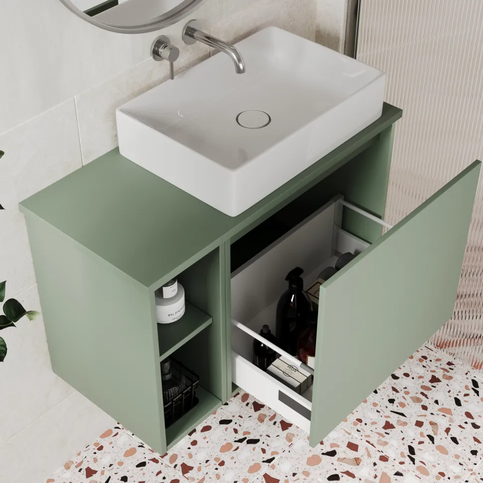 Billy 800mm Wall Hung Vanity Unit & Countertop