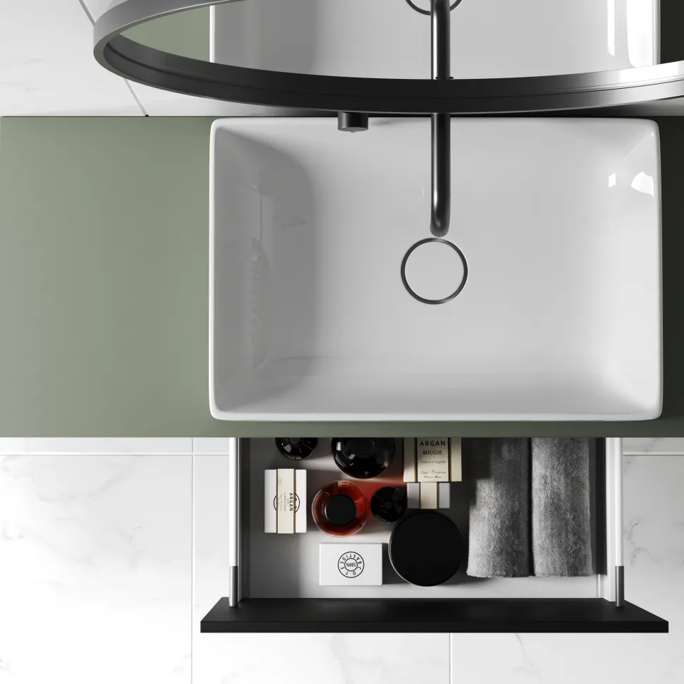 Billy 800mm Wall Hung Vanity Unit & Countertop