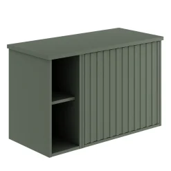 Billy 800mm Wall Hung Vanity Unit with Fluted Drawer Front & Countertop